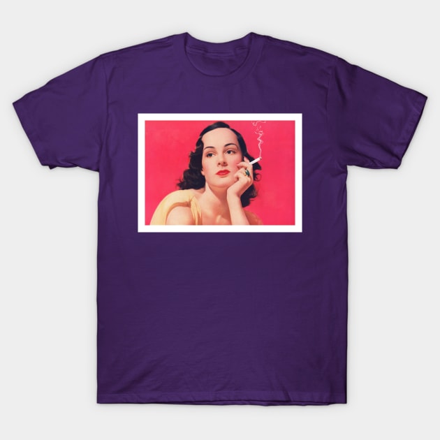 Vintage smoking woman T-Shirt by em2evol